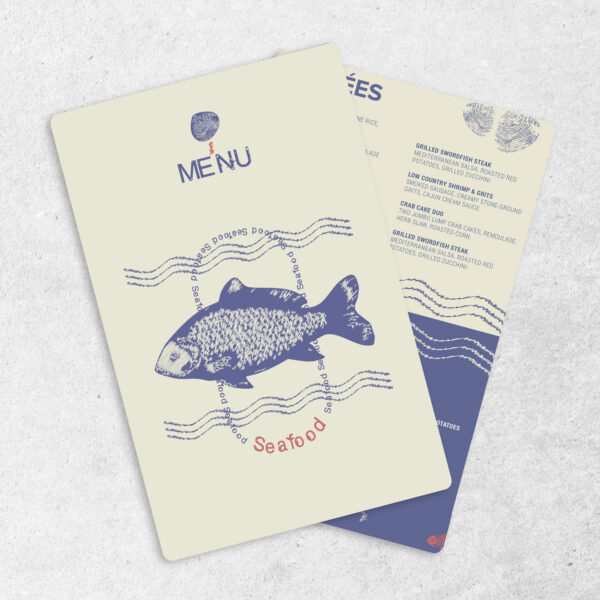 12" x 18" — Waterproof Menus Flat